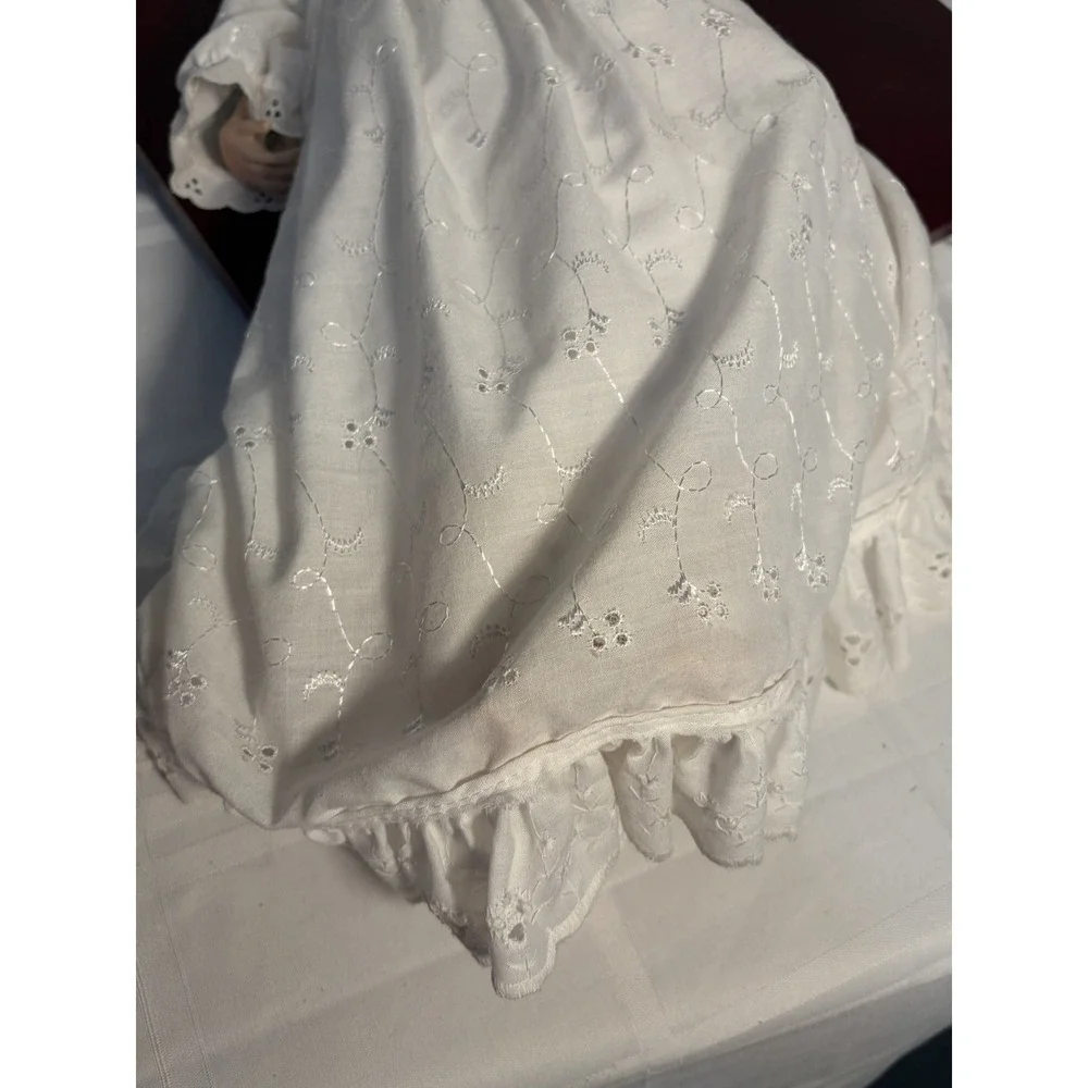 Curly Blonde Hair Porcelain Doll 16